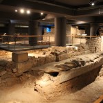 Defensive Ring Road, built between the main wall and first line of houses :Roman Ruins of Barcino the original Barcelona