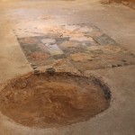 Roman Waiting Room with Mosiac  :Roman Ruins of Barcino the original Barcelona