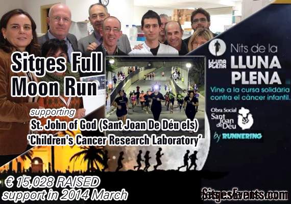 Sitges full moon kids cancer run walk